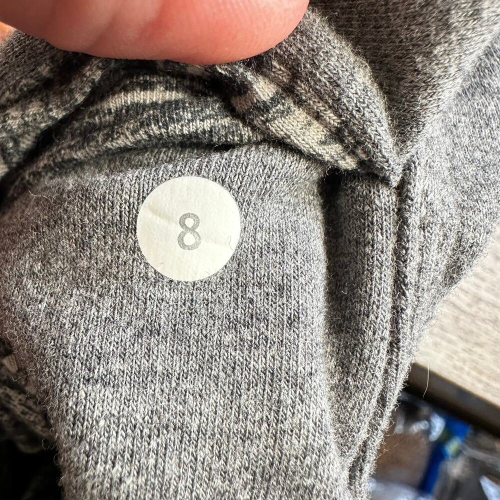 lululemon athletica Gray Sweatshirt with Striped Collar - Picture 4 of 6